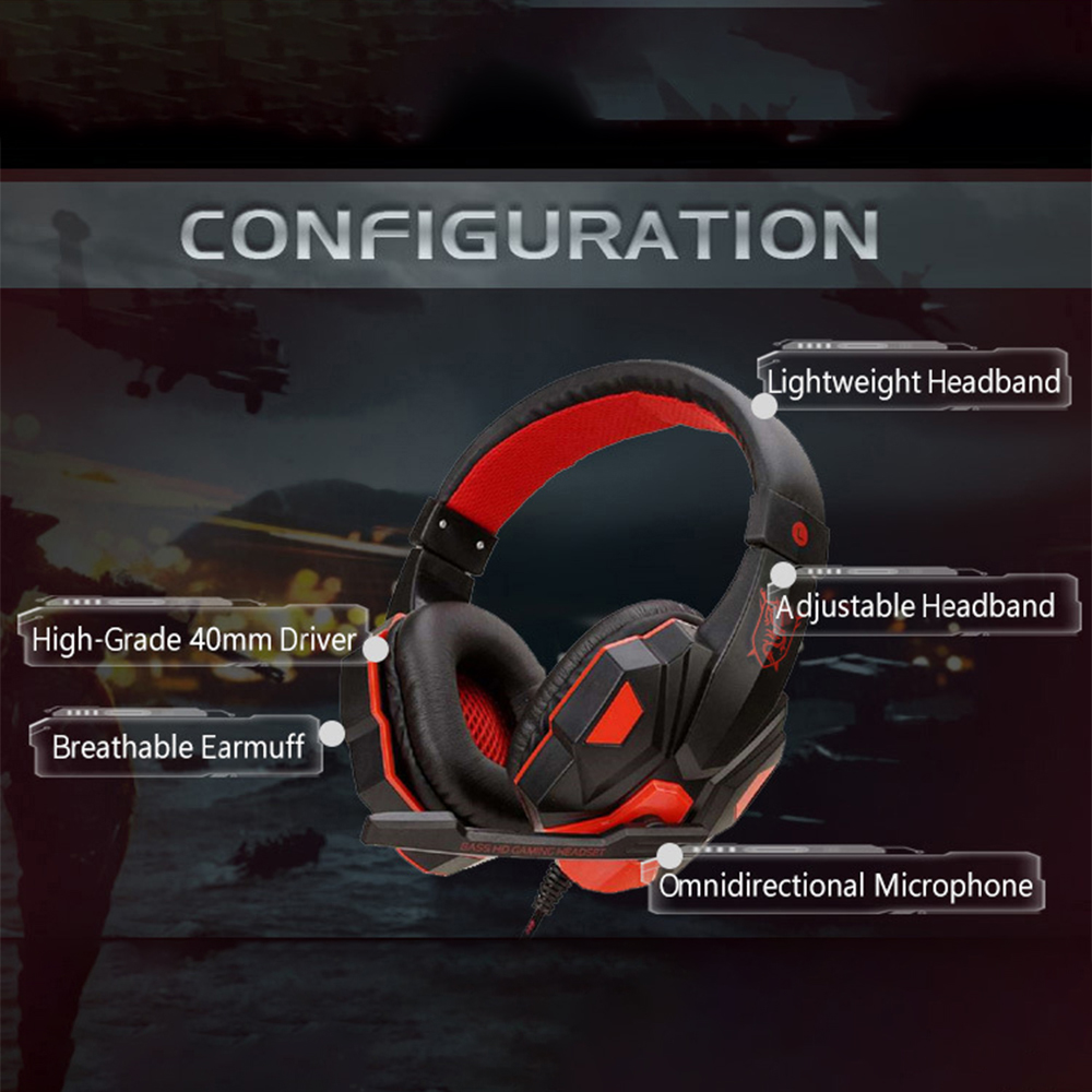Venom Gaming Accessories - Gaming-hoofdtelefoon 3,5 mm bedraad PC Bass