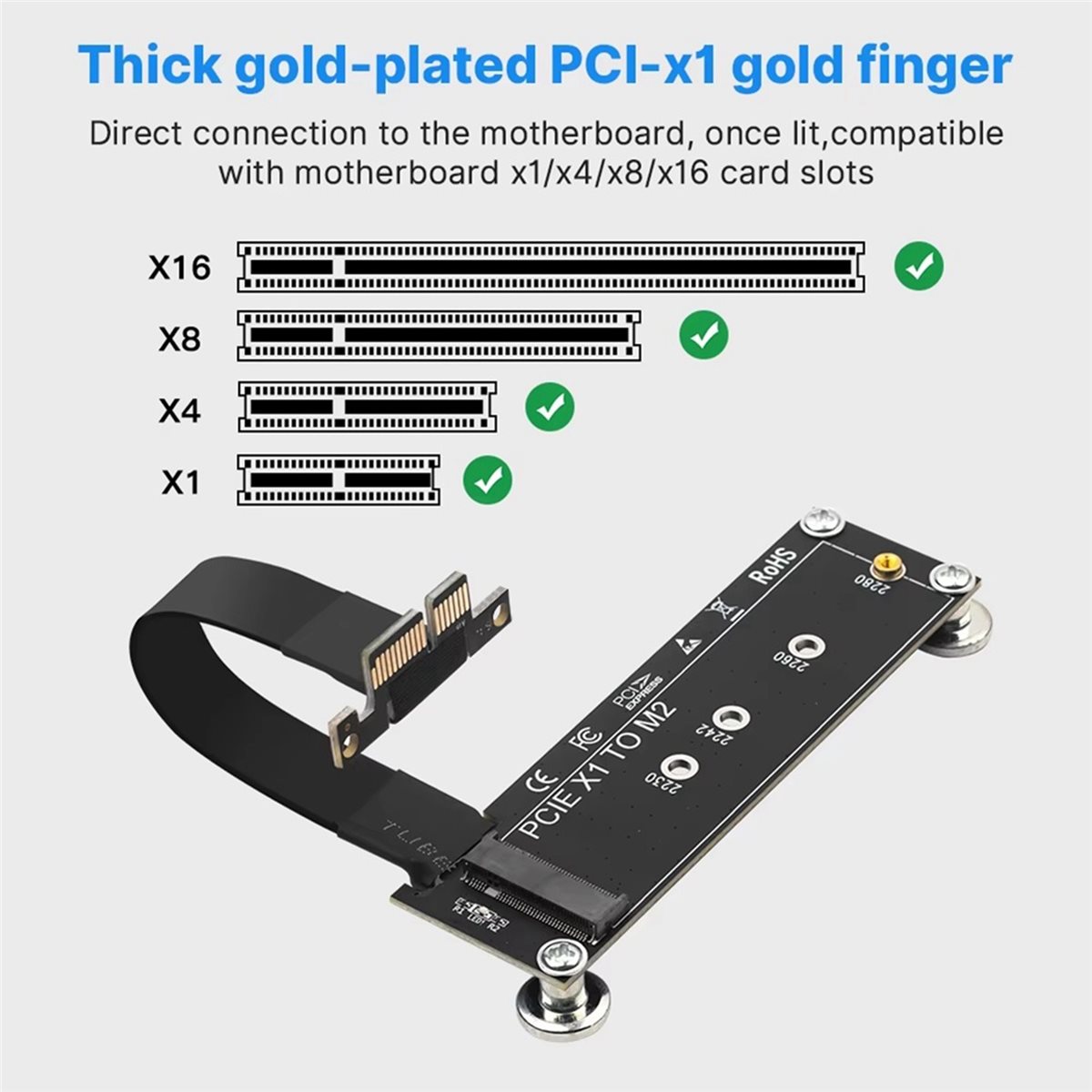 Pcie Extension Cable - L77A PCI-E 3.0 X1 naar M.2