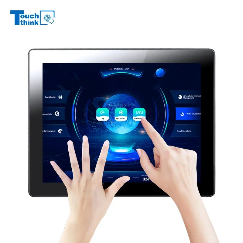 Case Mesh Panel - Touchthink 10-punts multi-touchscreen Hmi Ip65 Linux