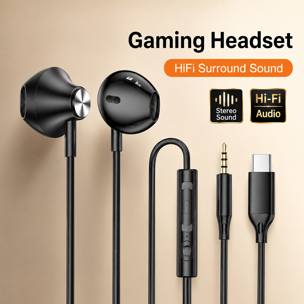 Gaming Accessories Tablet - HiFi Surround-hoofdtelefoon Bass Stereo Sound voor