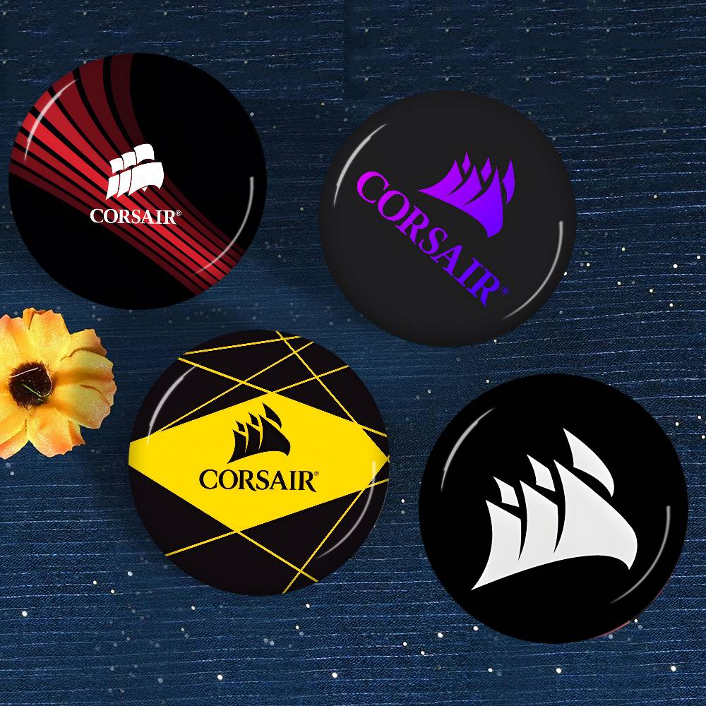 Gaming Accessories Icon - C-Corsair Gaming-krachtige creatieve blikken zachte knopenspelden