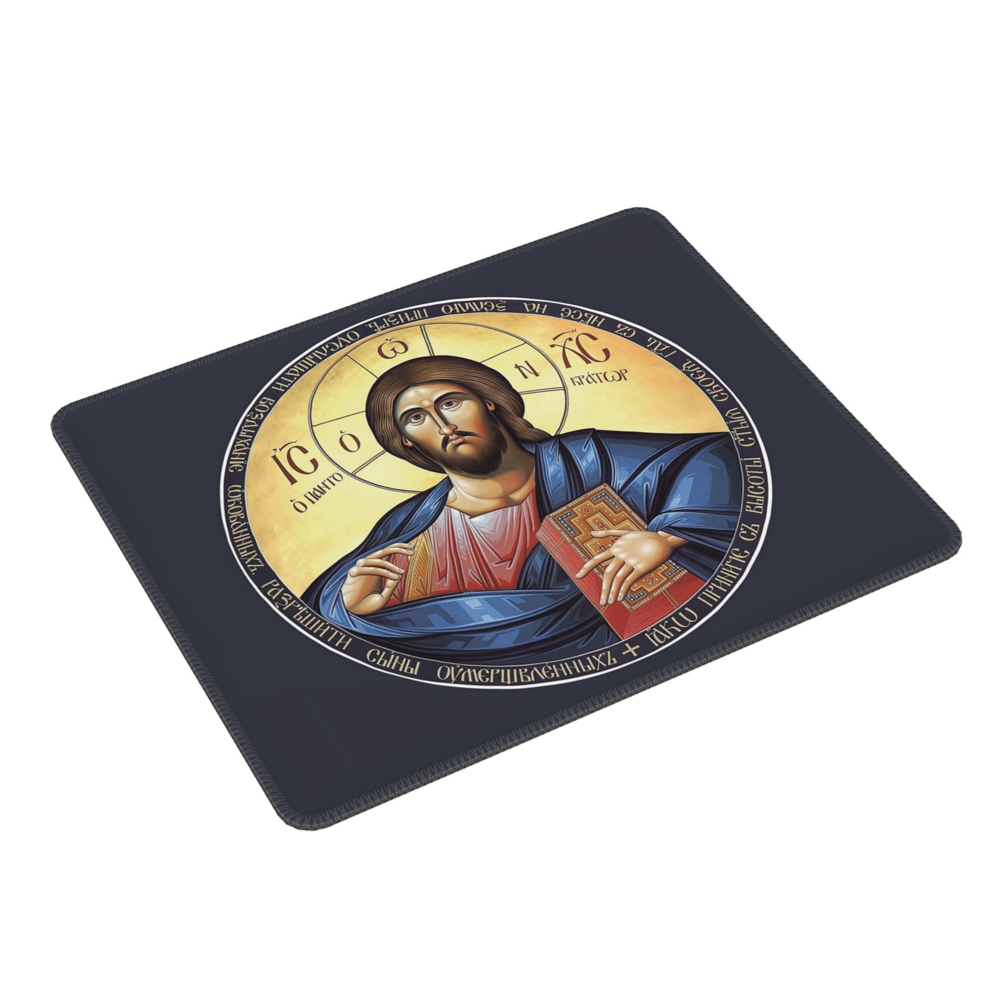 Gaming Accessories Icon - Christus Pantocrator Orthodoxe Icoon Muismat Computertoetsenbord