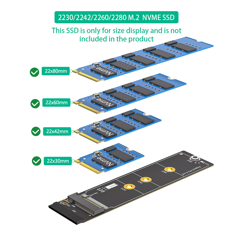 30 CM M.2 NVME 4.0 Verlengkabe - Pcie Extension Cable recensie en prijs