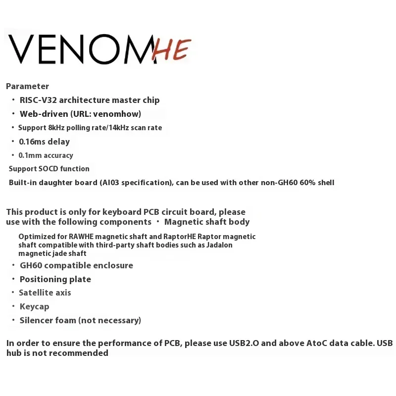 Geonworks Venom60 HE Venom65 H - Venom Gaming Accessories recensie en prijs