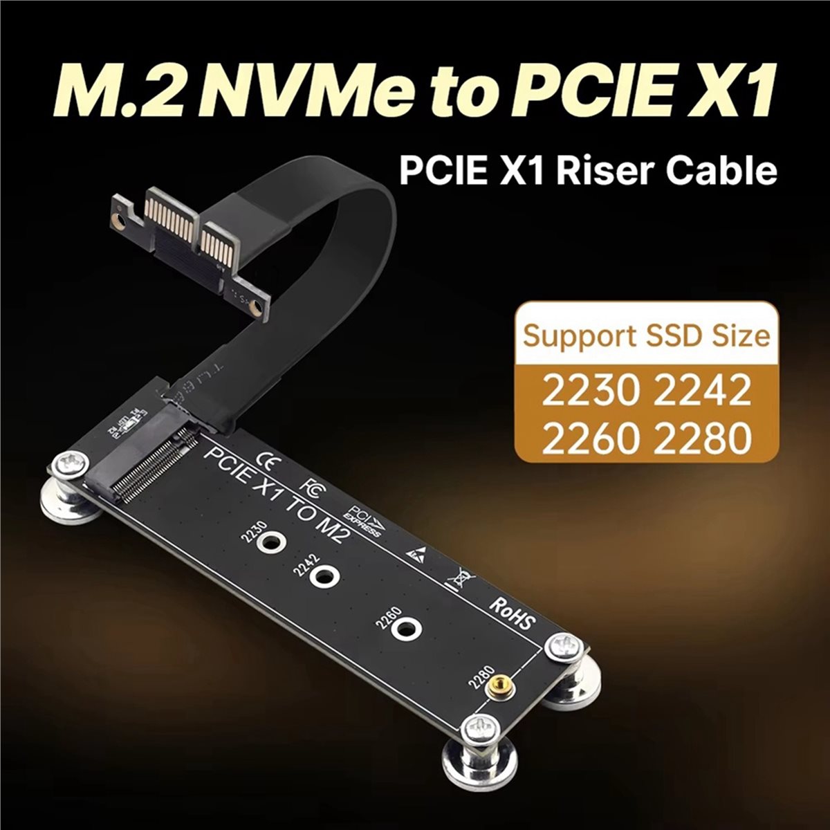 L77A PCI-E 3.0 X1 naar M.2 NVM - Pcie Extension Cable recensie en prijs