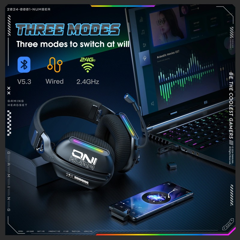 ONIKUMA GT808 Draadloze Gaming - Venom Gaming Accessories recensie en prijs