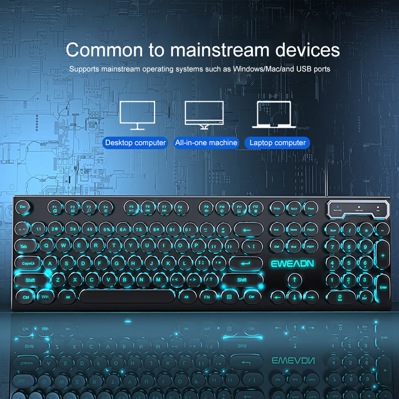 EWEADN typemachine-gamingtoets - Gaming Accessories Keyboards recensie en prijs