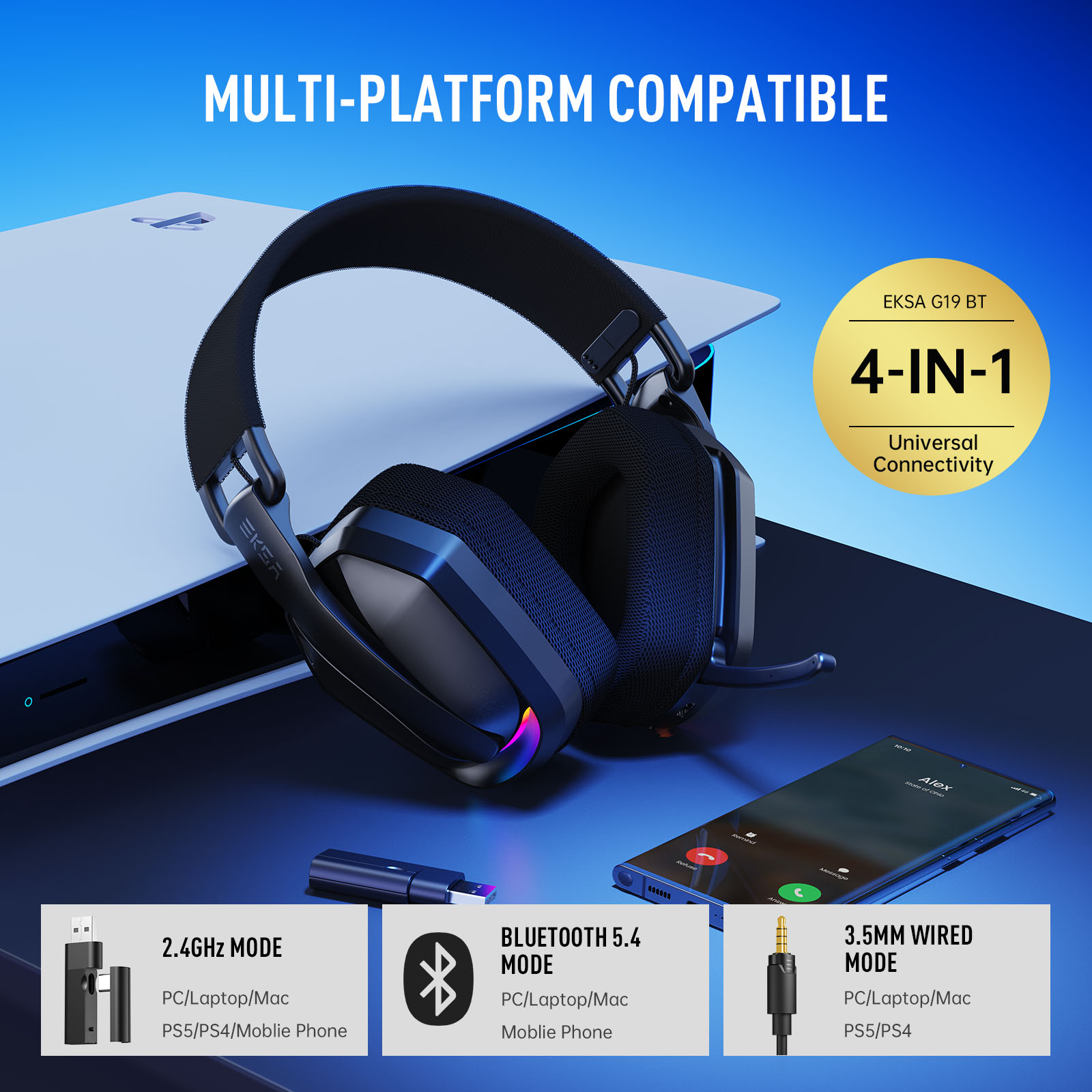 EKSA G19BT 2,4 GHz draadloze g - Venom Gaming Accessories recensie en prijs
